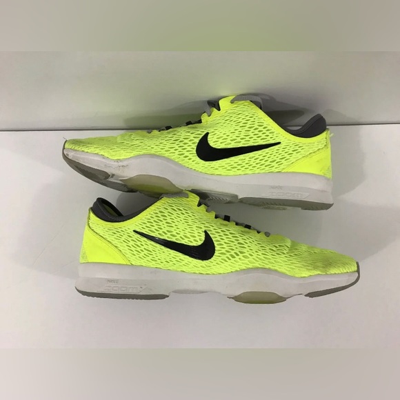 Nike Zoom Fit Training Women Neon Yellow Athletic Sneaker Shoes 704658-701 Sz 11 - Picture 7 of 12